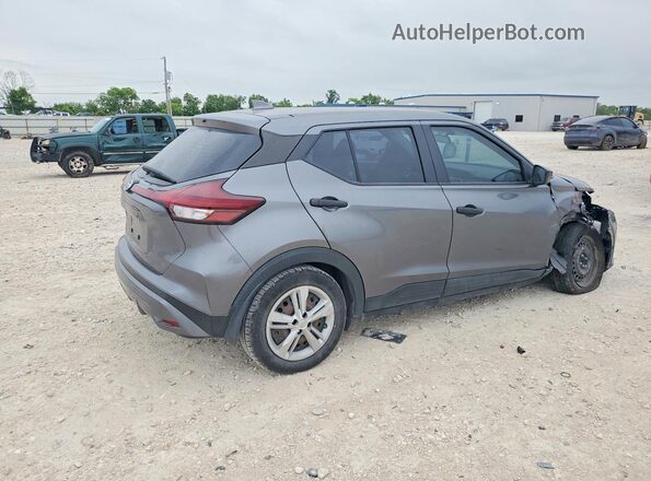 3N1CP5BV6ML518625 2021 NISSAN KICKS Gray Trasero derecho