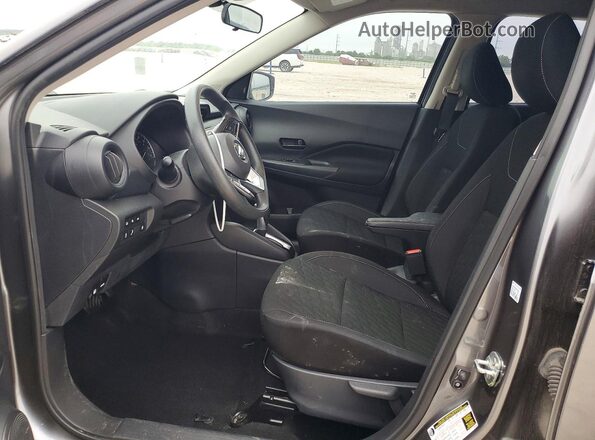 3N1CP5BV6ML518625 2021 NISSAN KICKS Gray Vista interior delantera