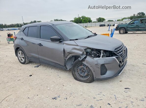 3N1CP5BV6ML518625 2021 NISSAN KICKS Gray Delantero derecho