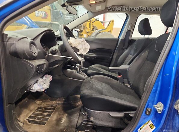 3N1CP5BV7NL490836 2022 NISSAN KICKS Blue Front interior view