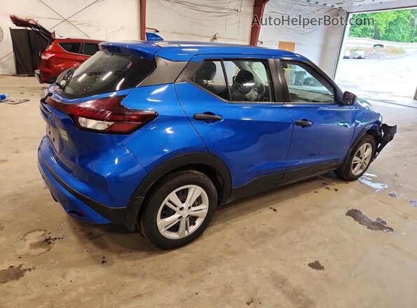 3N1CP5BV7NL490836 2022 NISSAN KICKS Blue Rear right