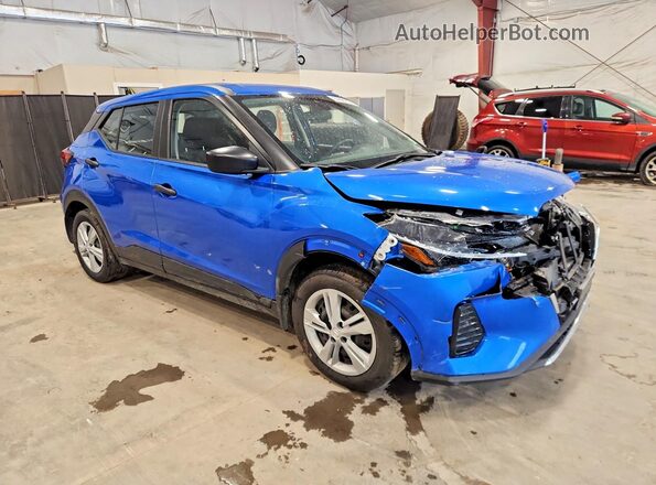 3N1CP5BV7NL490836 2022 NISSAN KICKS Blue Front right