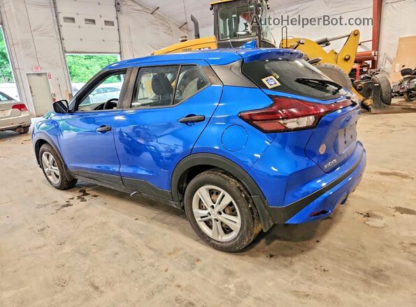 3N1CP5BV7NL490836 2022 NISSAN KICKS Blue Rear left