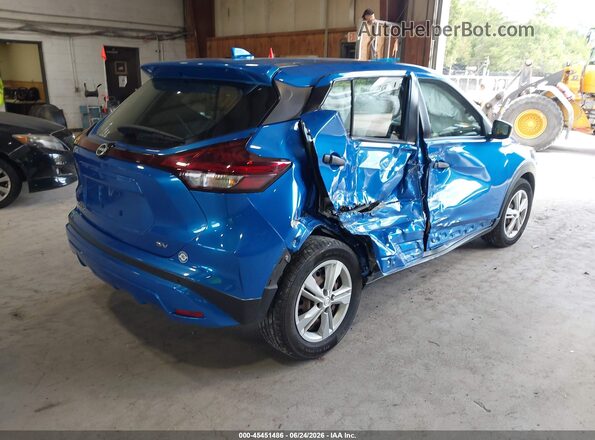 3N1CP5BV8ML470240 2021 NISSAN KICKS Blue უკანა მარჯვენა