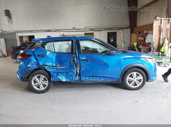 3N1CP5BV8ML470240 2021 NISSAN KICKS Blue უკანა სალონის ხედი