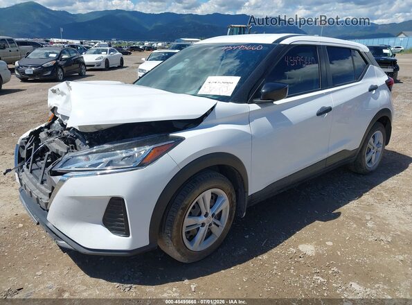 3N1CP5BV8PL524916 2023 NISSAN KICKS White წინა მარცხენა ხედი სამი მეოთხედიდან