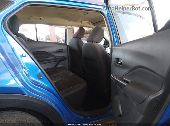 3N1CP5BV9ML518313 2021 NISSAN KICKS Blue Widok naklejki z numerem VIN