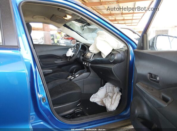 3N1CP5BV9ML518313 2021 NISSAN KICKS Blue Widok wnętrza z przodu