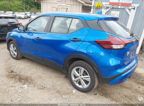 3N1CP5BV9ML523480 2021 NISSAN KICKS Blue Rear left