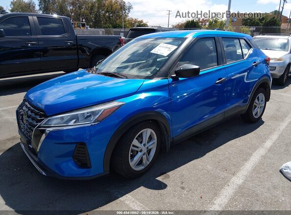3N1CP5BV9ML527299 2021 NISSAN KICKS Blue Front left
