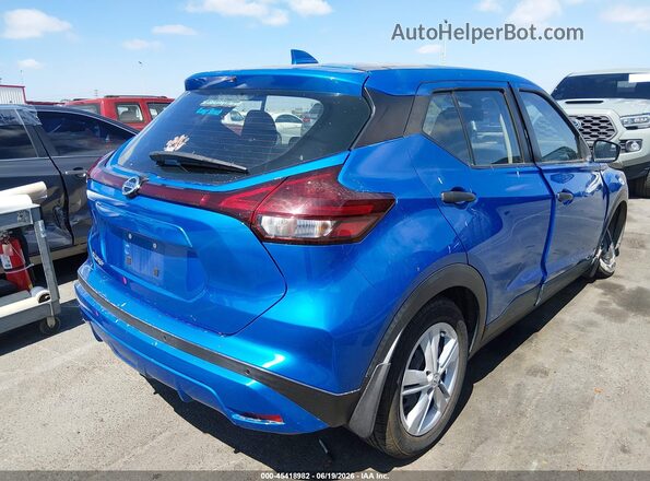3N1CP5BV9ML527299 2021 NISSAN KICKS Blue Rear right