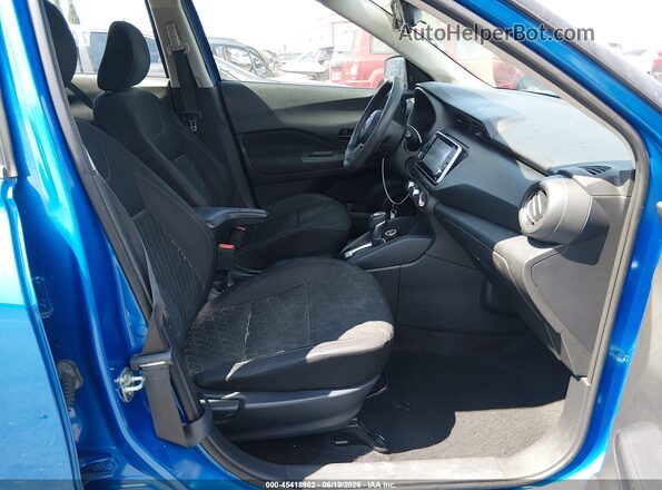 3N1CP5BV9ML527299 2021 NISSAN KICKS Blue Front interior view