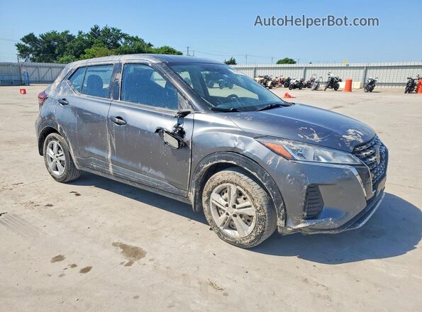 3N1CP5BVXML528316 2021 NISSAN KICKS Gray Передня права чверть