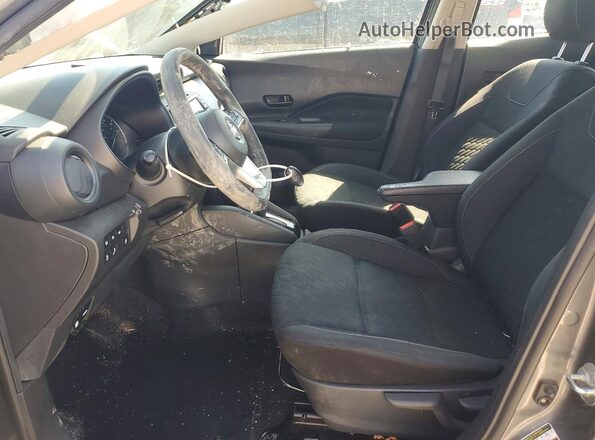 3N1CP5BVXML528316 2021 NISSAN KICKS Gray Вид салону спереду