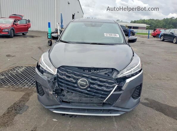 3N1CP5BVXML543298 2021 NISSAN KICKS Серый Вид спереди