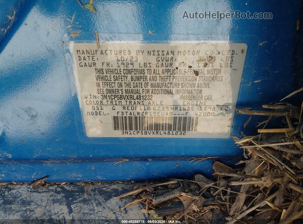 3N1CP5BVXRL481232 2024 NISSAN KICKS Blue Շարժիչի բաժամունքի տեսք