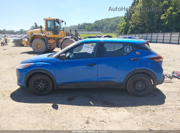 3N1CP5BVXRL481232 2024 NISSAN KICKS Blue Սալոնի 360 աստիճան տեսք