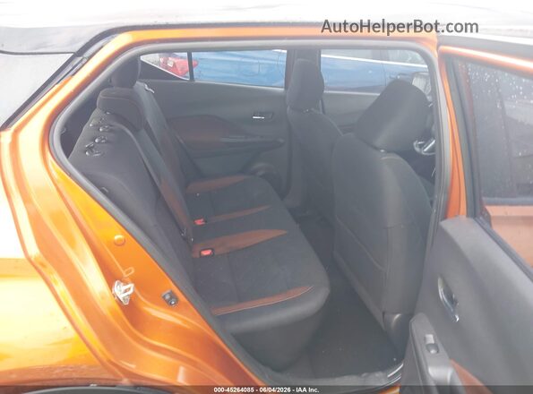 3N1CP5CU0JL524356 2018 NISSAN KICKS Orange Vista de la etiqueta del VIN