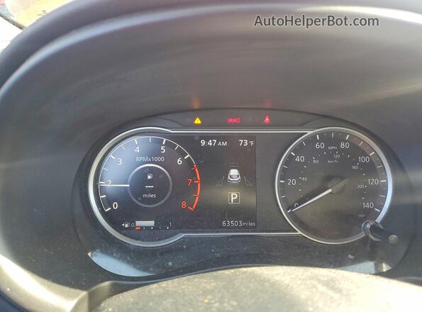 3N1CP5CU0KL522205 2019 NISSAN KICKS Orange Instrument cluster view