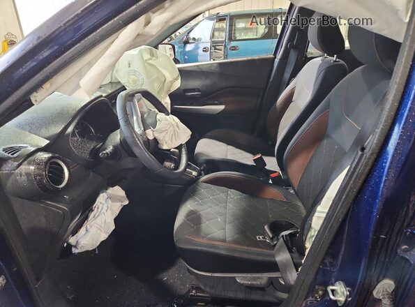 3N1CP5CU0KL532040 2019 NISSAN KICKS Blue Front interior view