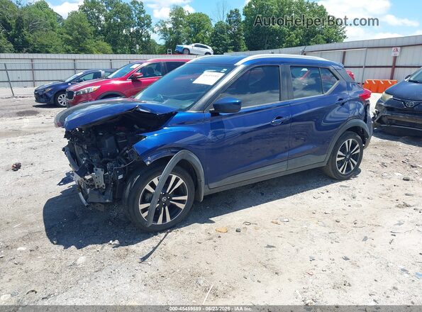 3N1CP5CU1JL496969 2018 NISSAN KICKS Blue Передня ліва чверть