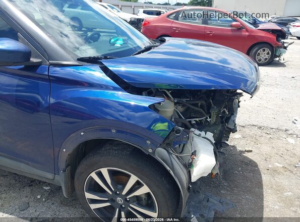 3N1CP5CU1JL496969 2018 NISSAN KICKS Blue Вид спереду