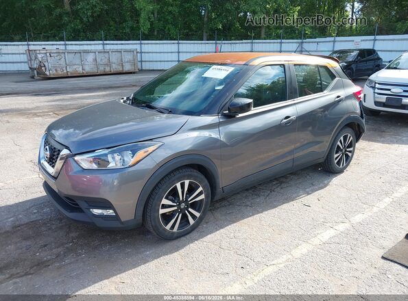 3N1CP5CU1JL533311 2018 NISSAN KICKS Gray Առջևի ձախ երեք քառորդ տեսարան