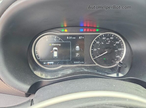 3N1CP5CU1JL541389 2018 NISSAN KICKS Red Вид щитка приладів