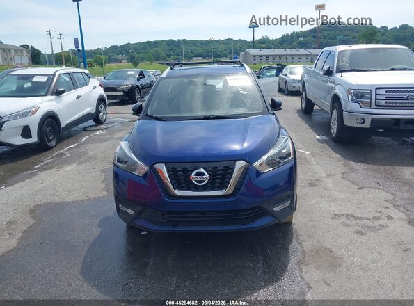 3N1CP5CU2JL512645 2018 NISSAN KICKS Blue Instrument cluster view