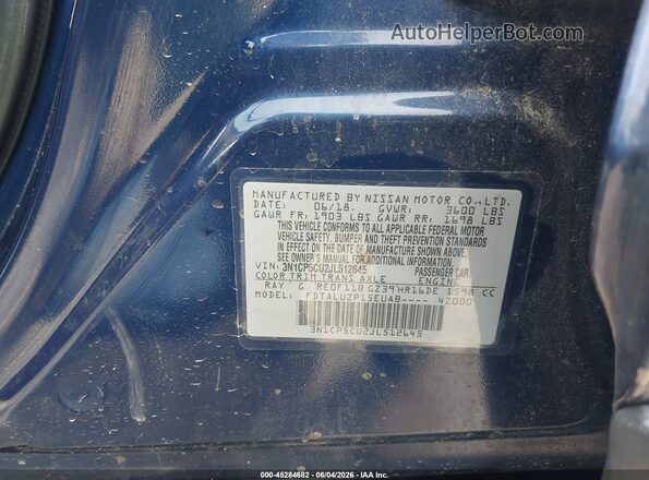 3N1CP5CU2JL512645 2018 NISSAN KICKS Blue Engine compartment view