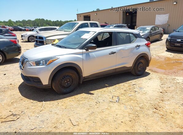 3N1CP5CU2KL471208 2019 NISSAN KICKS Silver Առջևի ձախ երեք քառորդ տեսարան