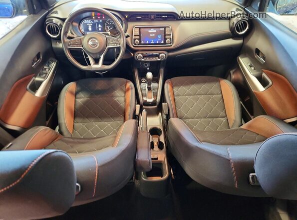 3N1CP5CU2KL510279 2019 NISSAN KICKS Blue Առջևի վահանակի տեսք