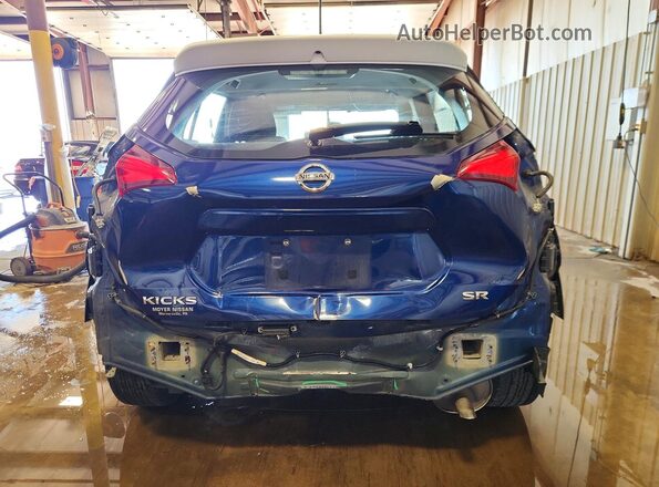 3N1CP5CU2KL510279 2019 NISSAN KICKS Blue Հետևի տեսք