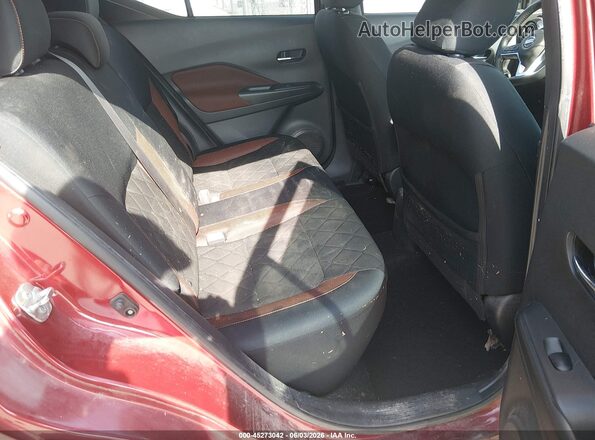 3N1CP5CU2KL535490 2019 NISSAN KICKS Red Vista de la etiqueta del VIN
