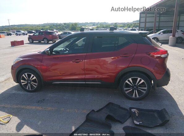 3N1CP5CU2KL535490 2019 NISSAN KICKS Red Vista interior de 360 grados