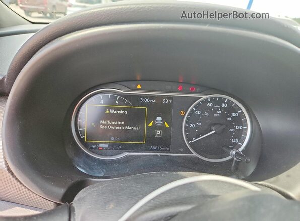 3N1CP5CU3JL523024 2018 NISSAN KICKS Black Vista del cuadro de instrumentos