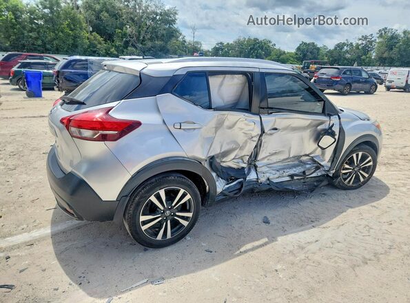3N1CP5CU3KL491287 2019 NISSAN KICKS Серебряный Задняя правая четверть