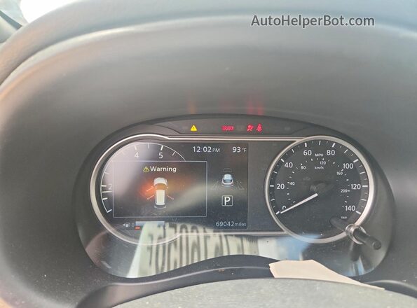 3N1CP5CU3KL491287 2019 NISSAN KICKS Серебряный Вид щитка приборов