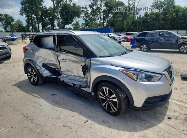 3N1CP5CU3KL491287 2019 NISSAN KICKS Серебряный Передняя правая четверть