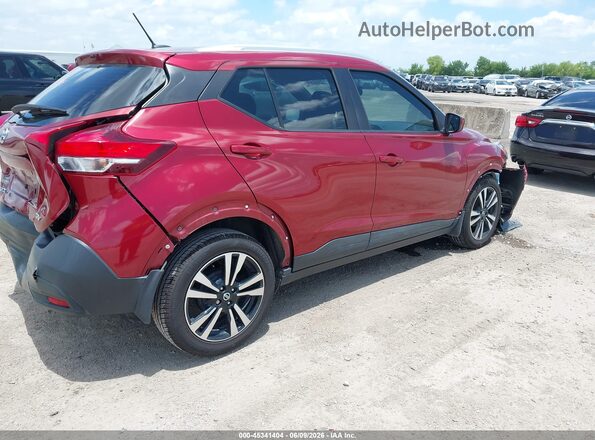 3N1CP5CU3KL496974 2019 NISSAN KICKS Red Задня права чверть