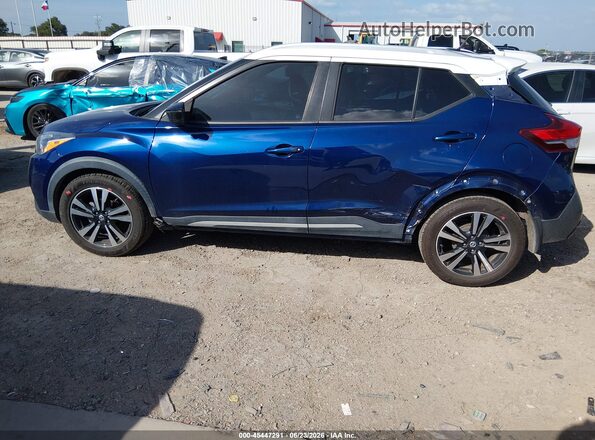 3N1CP5CU3KL533425 2019 NISSAN KICKS Синий Задняя левая четверть
