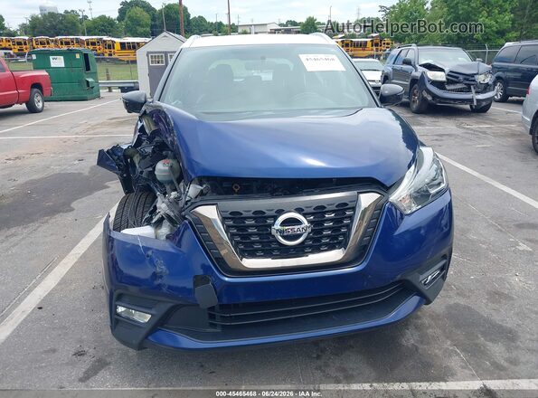 3N1CP5CU3KL536048 2019 NISSAN KICKS Blue Front view