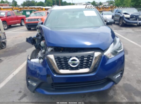3N1CP5CU3KL536048 2019 NISSAN KICKS Blue Instrument cluster view