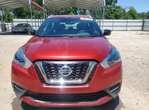 3N1CP5CU3KL565663 2019 NISSAN KICKS Red Front view