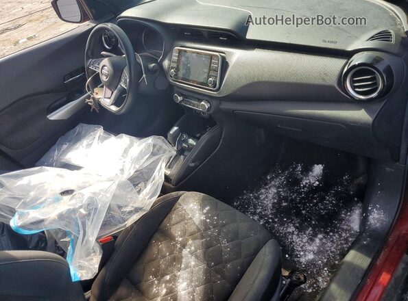 3N1CP5CU4JL517135 2018 NISSAN KICKS Burgundy Вид панелі приладів