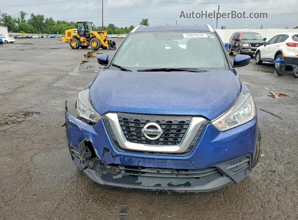 3N1CP5CU4JL519354 2018 NISSAN KICKS Blue Դիմացի տեսք