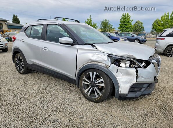 3N1CP5CU4KL470674 2019 NISSAN KICKS Серебряный Передняя правая четверть
