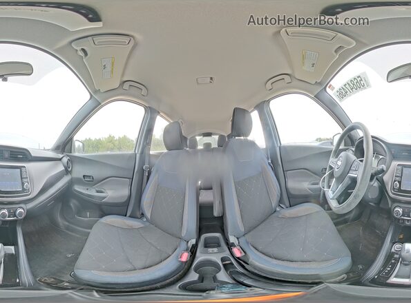 3N1CP5CU4KL481531 2019 NISSAN KICKS Серебряный Панорамный вид салона 360°