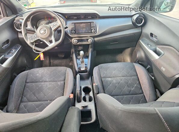 3N1CP5CU4KL542098 2019 NISSAN KICKS Black Առջևի վահանակի տեսք