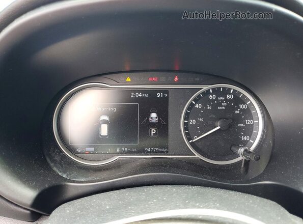 3N1CP5CU5JL501896 2018 NISSAN KICKS Gray Вид щитка приладів